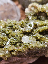 Load image into Gallery viewer, Raw Epidote Forest Fairy Quartz Crystal Clusters