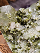 Load image into Gallery viewer, Raw Epidote Forest Fairy Quartz Crystal Clusters