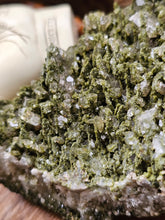 Load image into Gallery viewer, Raw Epidote Forest Fairy Quartz Crystal Clusters