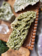 Load image into Gallery viewer, Raw Epidote Forest Fairy Quartz Crystal Clusters