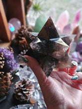 Load image into Gallery viewer, Smokey Quartz Asteroid Stellated Merkabah Crystal Star