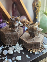 Load image into Gallery viewer, Mini Smokey Quartz Asteroid Stellated Merkabah Crystal Stars