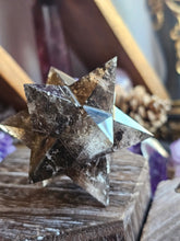 Load image into Gallery viewer, Mini Smokey Quartz Asteroid Stellated Merkabah Crystal Stars
