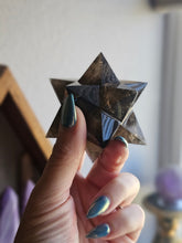 Load image into Gallery viewer, Mini Smokey Quartz Asteroid Stellated Merkabah Crystal Stars