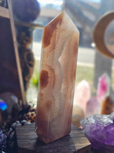 Load image into Gallery viewer, Polished Agate Druzy Crystal Tower