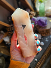 Load image into Gallery viewer, Polished Agate Druzy Crystal Tower