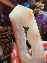 Load image into Gallery viewer, Polished Agate Druzy Crystal Tower