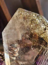 Load image into Gallery viewer, Smokey Quartz with Epidote Quartz Polished Crystal Statement Piece