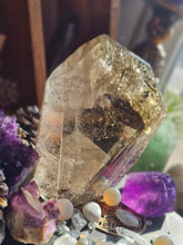 Load image into Gallery viewer, Smokey Quartz with Epidote Quartz Polished Crystal Statement Piece