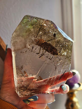 Load image into Gallery viewer, Smokey Quartz with Epidote Quartz Polished Crystal Statement Piece