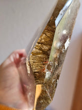 Load image into Gallery viewer, Smokey Quartz with Epidote Quartz Polished Crystal Statement Piece