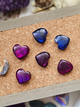 Load image into Gallery viewer, Labradorite Moon & Heart Series ~ Real Crystal Pins