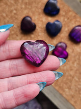 Load image into Gallery viewer, Labradorite Moon & Heart Series ~ Real Crystal Pins