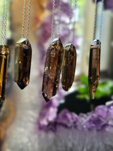 Load image into Gallery viewer, High Grade Congo African Smokey Citrine Crystal Point Necklaces
