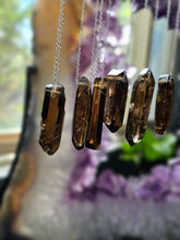 Load image into Gallery viewer, High Grade Congo African Smokey Citrine Crystal Point Necklaces