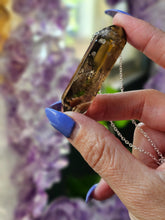 Load image into Gallery viewer, High Grade Congo African Smokey Citrine Crystal Point Necklaces