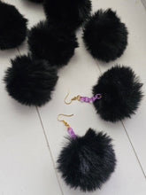 Load image into Gallery viewer, Fluffy Puff Faux Mink Fur Earrings