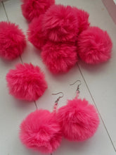 Load image into Gallery viewer, Fluffy Puff Faux Mink Fur Earrings