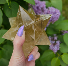 Load image into Gallery viewer, All Natural Citrine Asteroid Stellated Merkabah Crystal Stars