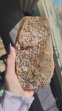 Load and play video in Gallery viewer, Star Rutile Quartz Crystal Half Raw Polished Statement Piece