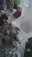 Load and play video in Gallery viewer, XL Clear Quartz Asteroid Stellated Merkabah Crystal Star