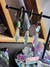 Load image into Gallery viewer, Rainbow Crystal Aura Drop Suncatcher Clips