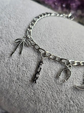 Load image into Gallery viewer, Lucky Rebel Silver Charm Bracelet