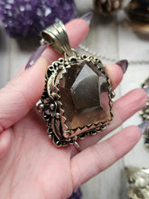 Load image into Gallery viewer, Deluxe XL Chunky Crystal Antique Silver Pendants