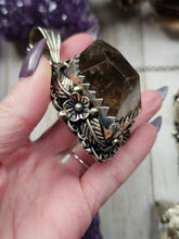 Load image into Gallery viewer, Deluxe XL Chunky Crystal Antique Silver Pendants