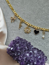 Load image into Gallery viewer, Hey Babe Gold Charm Bracelet
