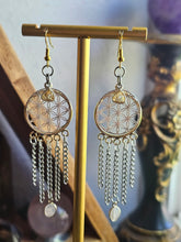 Load image into Gallery viewer, Sacred Dreamer Gemstone Chandelier Earrings