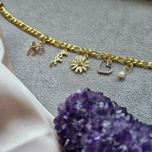 Load image into Gallery viewer, Hey Babe Gold Charm Bracelet