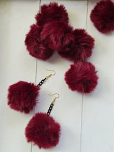 Load image into Gallery viewer, Fluffy Puff Faux Mink Fur Earrings