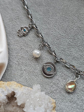 Load image into Gallery viewer, Eye Sea You Silver Chunky Charm Bracelet