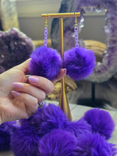 Load image into Gallery viewer, Fluffy Puff Faux Mink Fur Earrings