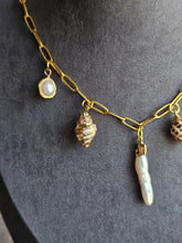 Load image into Gallery viewer, Salt & Sea Gold Charm Necklace