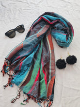 Load image into Gallery viewer, Jewel Tone Pashmina Scarf