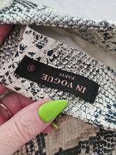 Load image into Gallery viewer, Pleather Snakeskin Skirt