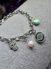 Load image into Gallery viewer, Eye Sea You Silver Chunky Charm Bracelet