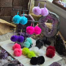 Load image into Gallery viewer, Fluffy Puff Faux Mink Fur Earrings