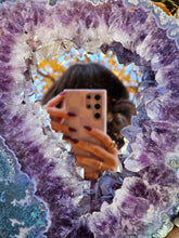 Load image into Gallery viewer, Juicy Amethyst Crystal Mirror