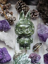 Load image into Gallery viewer, XL Serpentine Gemstone Carved Labubu