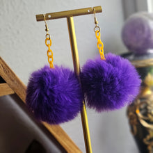 Load image into Gallery viewer, Fluffy Puff Faux Mink Fur Earrings