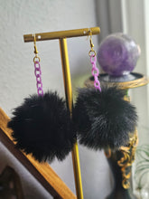 Load image into Gallery viewer, Fluffy Puff Faux Mink Fur Earrings