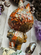 Load image into Gallery viewer, XL Picasso Jasper Gemstone Carved Labubu