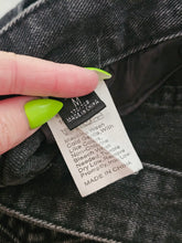 Load image into Gallery viewer, High Waisted Flame Denim Mom Shorts