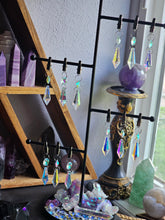 Load image into Gallery viewer, Rainbow Crystal Aura Drop Suncatcher Clips