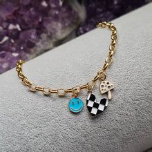Load image into Gallery viewer, SkaGirl Chunky Gold Charm Bracelet