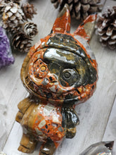 Load image into Gallery viewer, XL Picasso Jasper Gemstone Carved Labubu