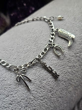 Load image into Gallery viewer, Lucky Rebel Silver Charm Bracelet